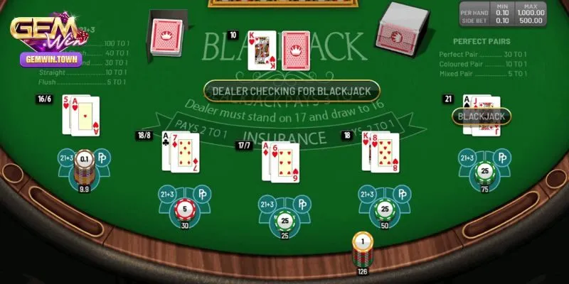 Game Blackjack Online – Hoạt Động Cá Cược Hấp Dẫn Tại Gemwin